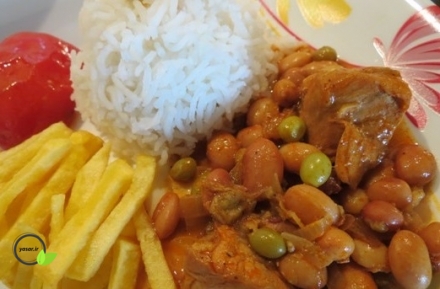 خورش لوبیا سفید